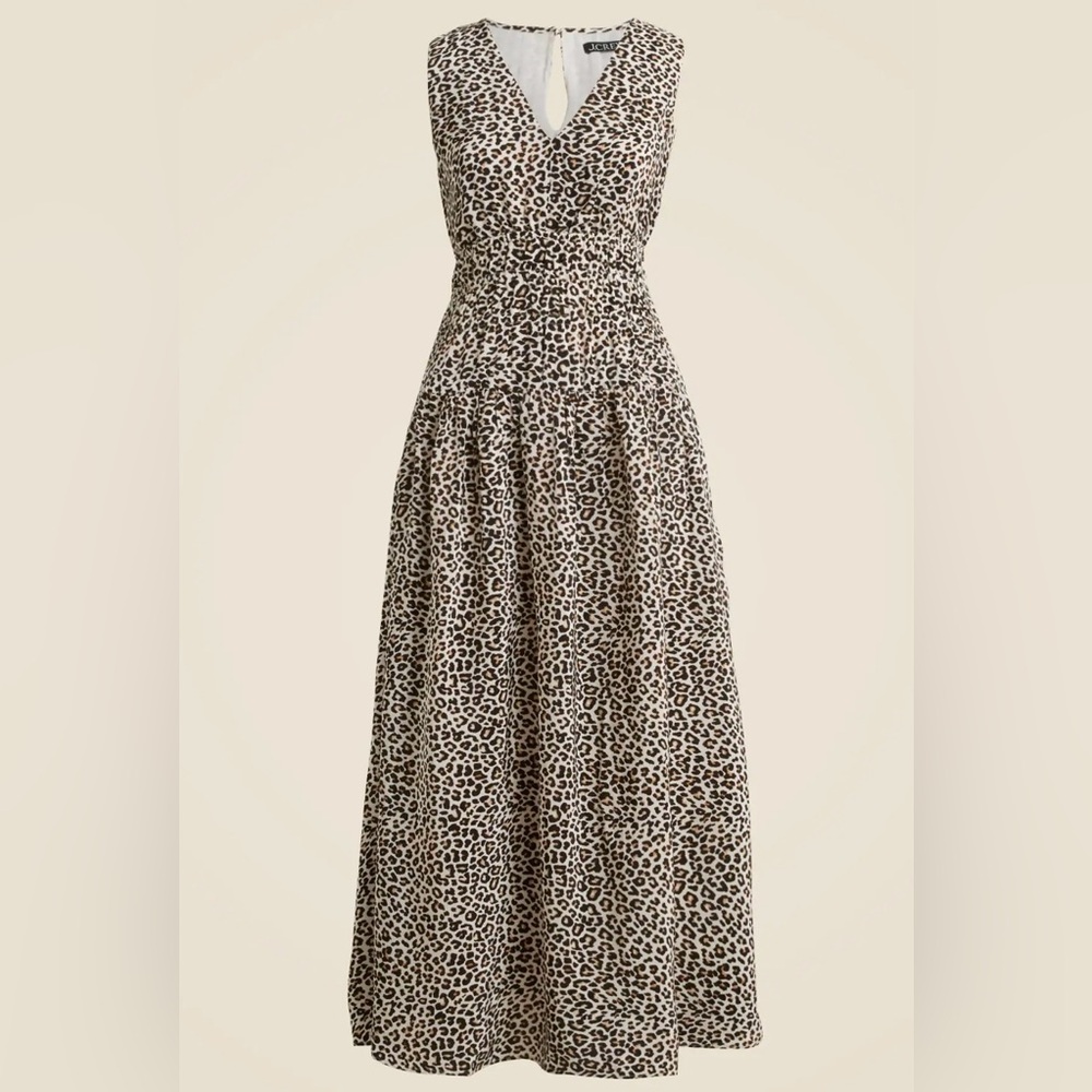J. Crew Leopard Maxi Dress